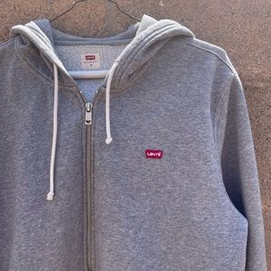 Levi’s Grey Zip-up Sweatshirt, size medium, preloved!